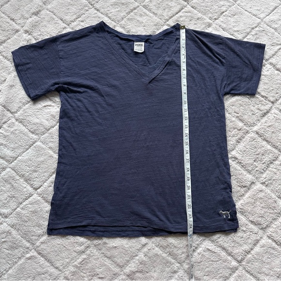 Victoria's Secret PINK | Navy Rainbow Sequin Bling Flip Tee | Size Small - Picture 14 of 14